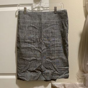 Gray pencil skirt